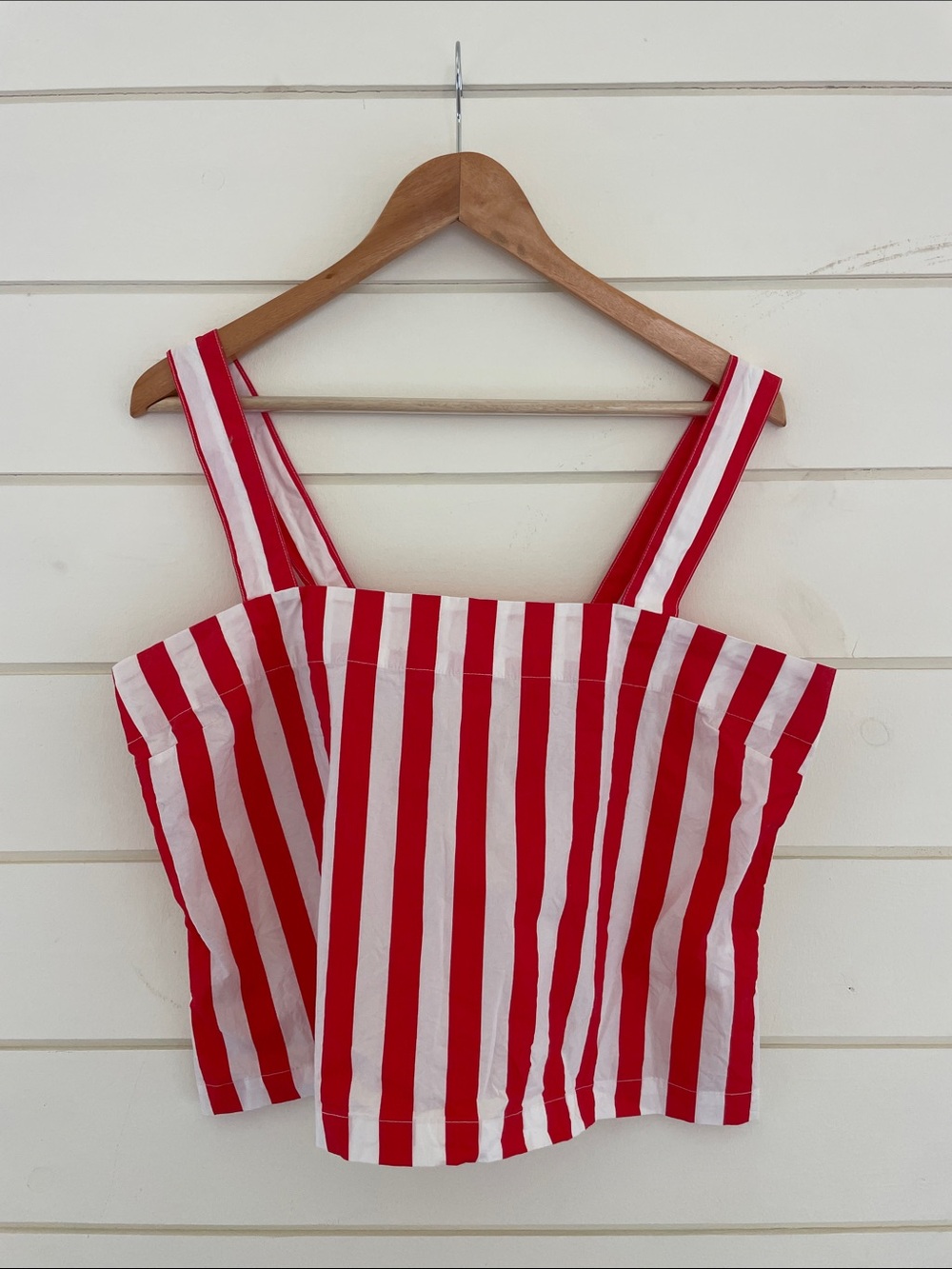 ban.do Red & White Striped Tank Top size XL